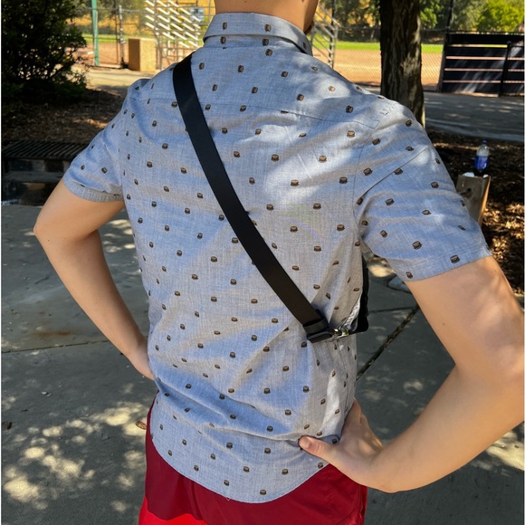 ORIGINAL PENGUIN MEN MUNSING WEAR HAMBURGER BUTTON DOWN SHIRT HERITAGE SLIM FIT - Picture 9 of 16